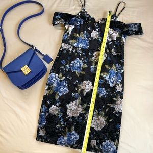 The Vanity Room Floral Velvet Dress